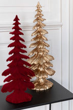 J-Line decoratie Denneboom - polyresin - goud - large