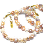 Zoetwaterparel Nugget armband seashell