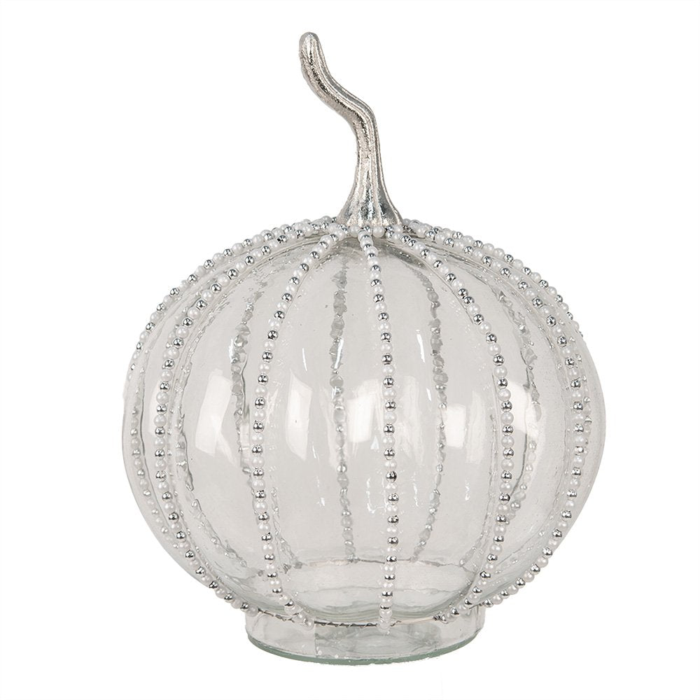 Decoratie Pompoen Ø 15x19 cm Transparant Glas