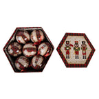Kerstbal Set van 14 8x8x8 cm Beige Kunststof