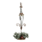 Decoratie Beeld Hert 24x24x68 cm Grijs Metaal
