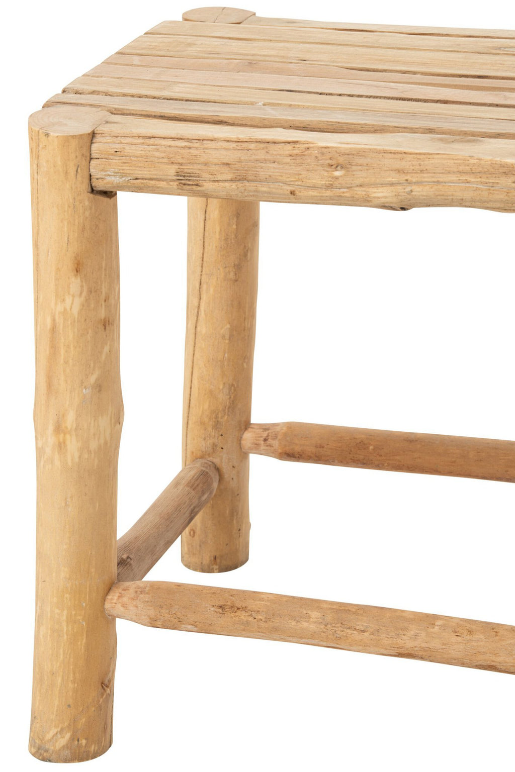 J-Line Sokkels Chamonix - dennenhout - naturel - set van 2