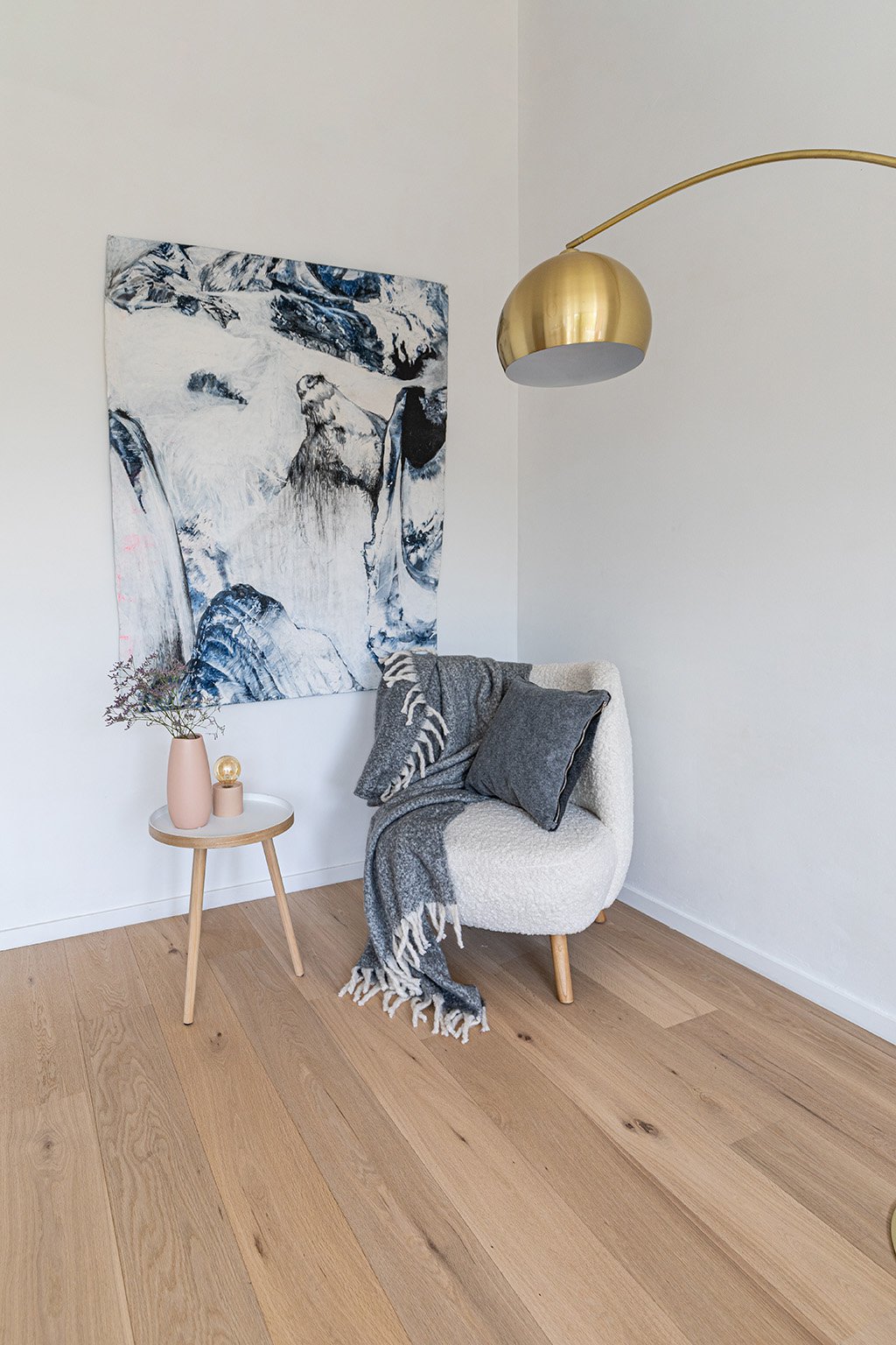 Plaid Flock Microflanel 130x170cm, taupe