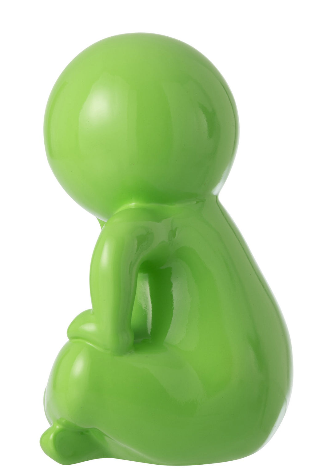 J-Line decoratie Beeldje Marcel - polyresin - groen