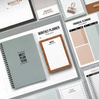 A5 Noteblock Financial Planning, per 5 stuks