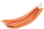 J-Line Hangmat Strepen Katoen/Polyester Oranje+Mix