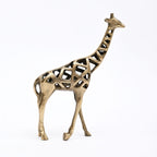 Decoratief gouden giraffebeeld – moderne huiskunst