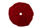 J-Line kerstboom rok Gebreid - polyresin - rood