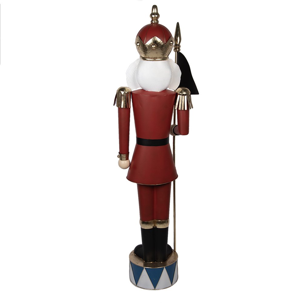 Kerstdecoratie Beld Notenkraker 67x41x203 cm Rood metaal