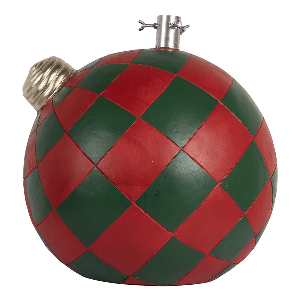 Kerstboom Standaard 42x42x43 cm Rood Groen Keramisch materiaal