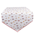 Tafelloper 50x160 cm Beige Roze Katoen Vlinders Tafelkleed