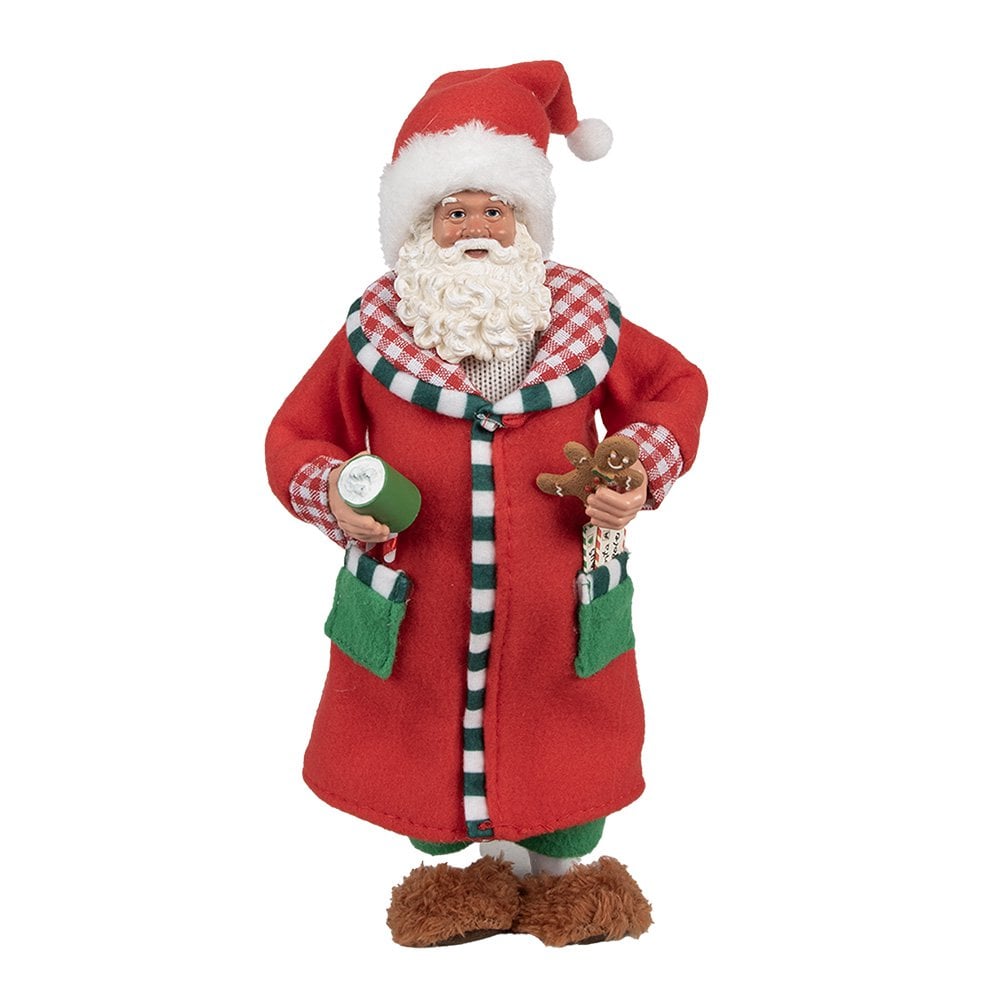 Kerstdecoratie Beeld Kerstman 28 cm Rood Kunststof
