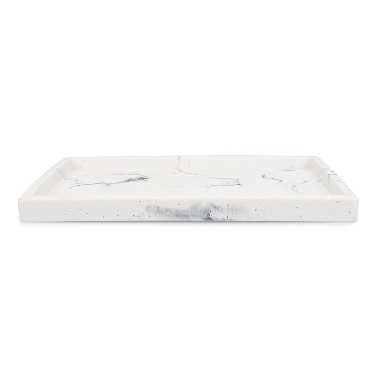 Zeepbakje 27x15,5xH2cm marmer wit Suds