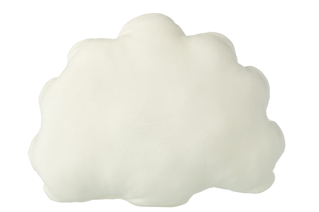 J-Line kussen voor kinderen - polyester - wit