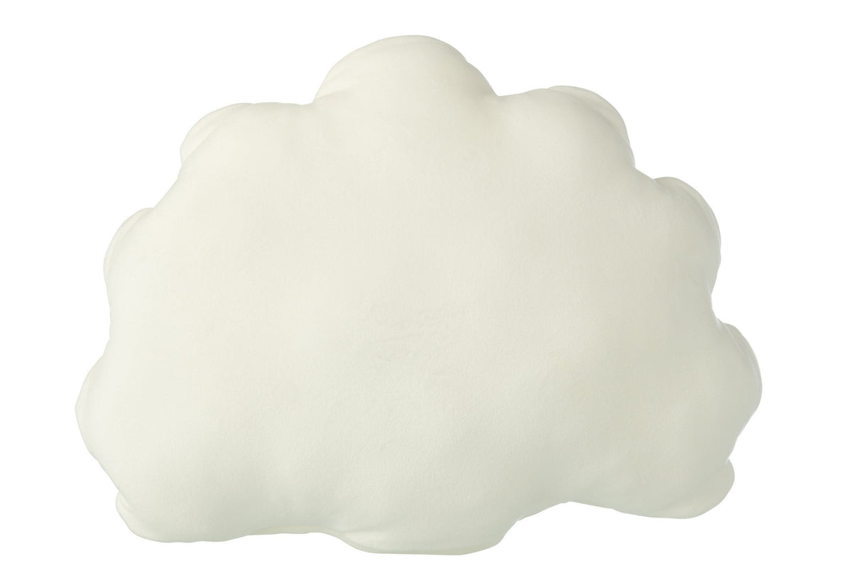 J-Line kussen voor kinderen - polyester - wit
