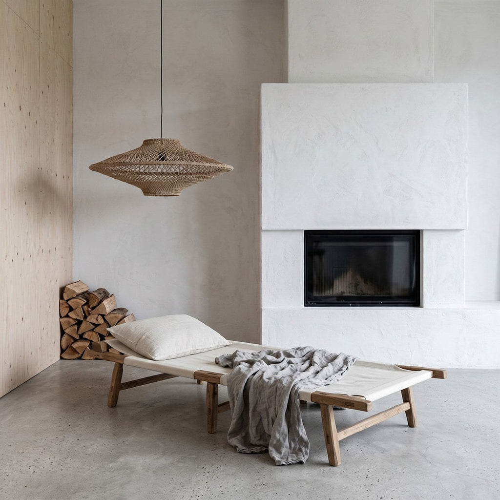 Corda hanglamp naturel large Ø 80x37 cm