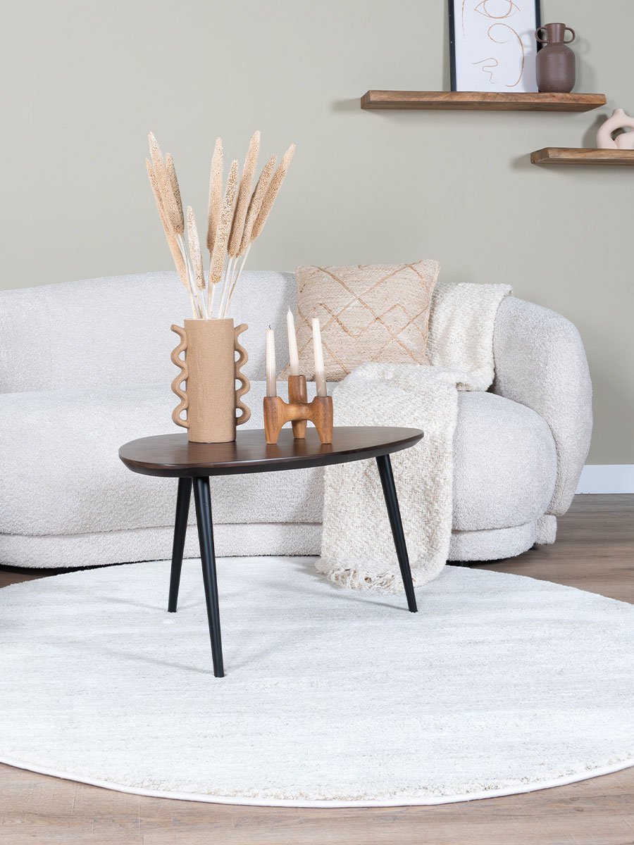 Vloerkleed Nina 1601 Crème - Rond ø240 cm