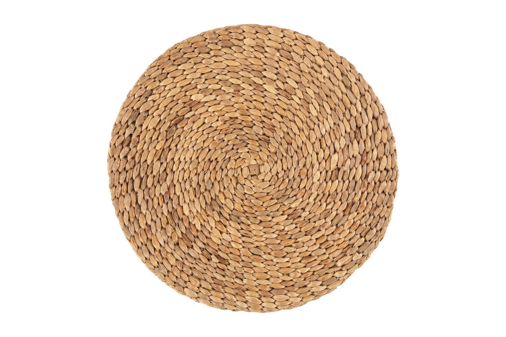 Placemat Kamar - Water Hyacinth - Dia 36 cm, beige