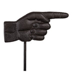 Tuinsteker Hand 18x88 cm Bruin Metaal Tuinprikker