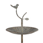 Etagère 2 laags Ø 26x48 cm Groen Bruin Metaal Vogel