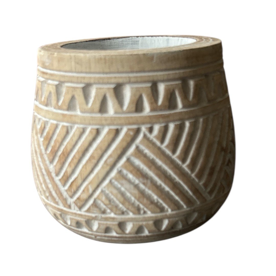 Houten pot Amed