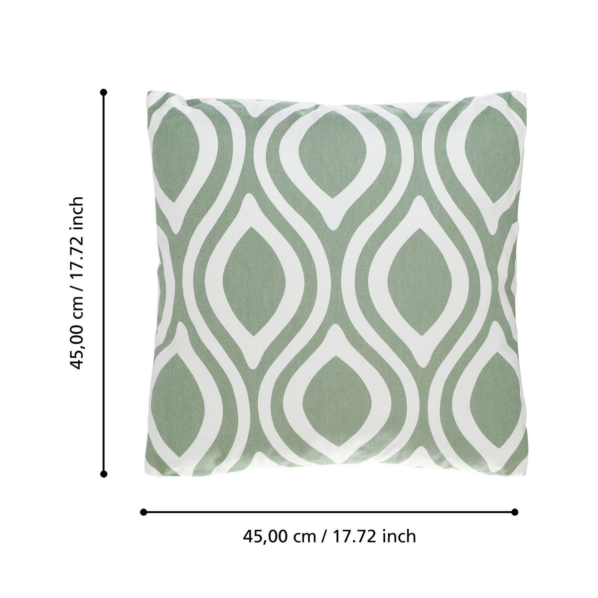 Kussen Chevery Groen 45x45cm