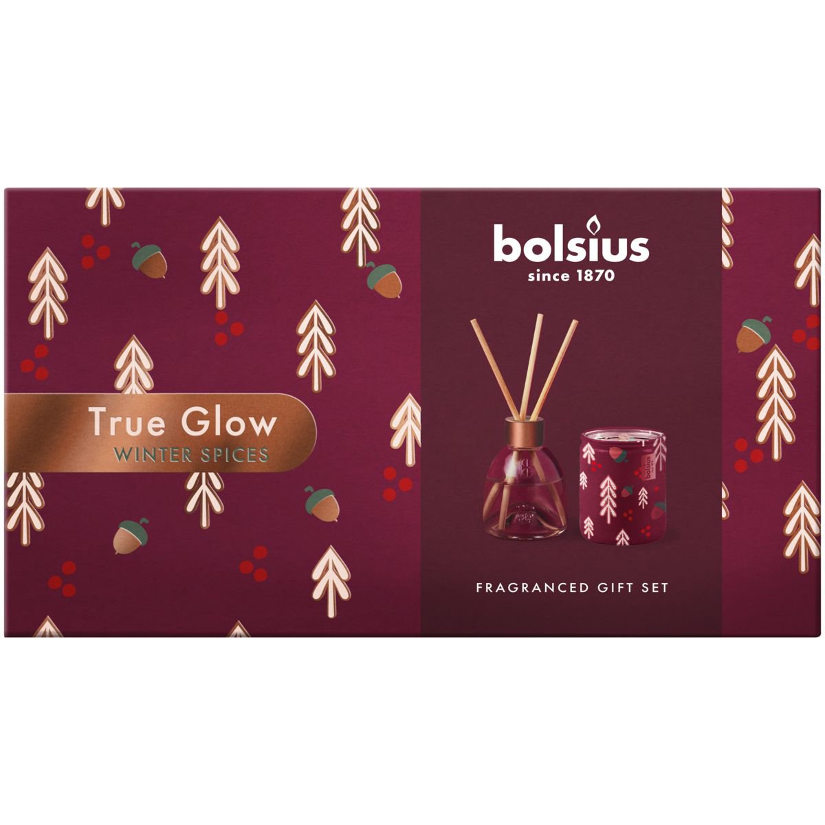 True Glow Cadeauset geurkaars & geurverspreider