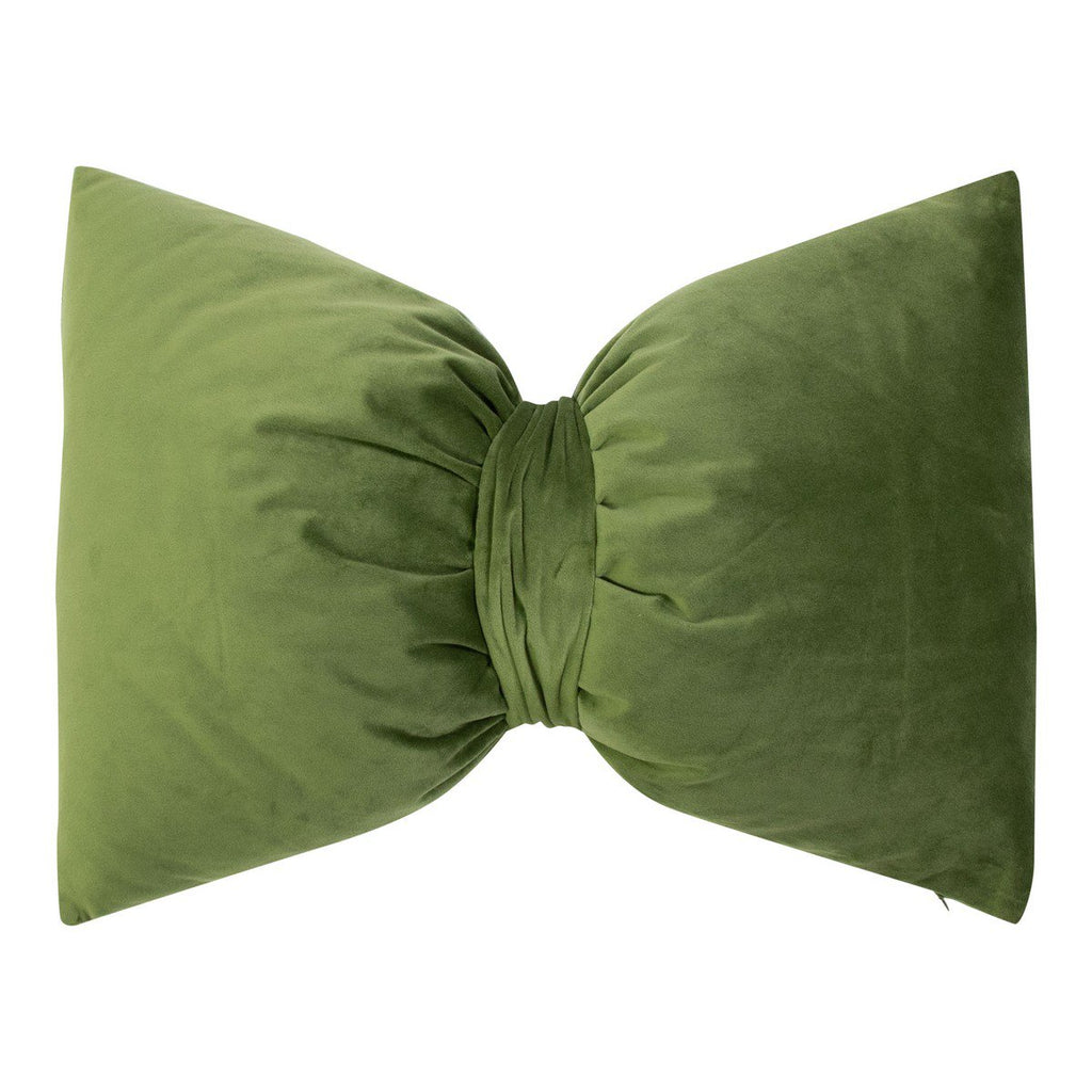 Strik Kussen Fluweel apple groen 40x60cm