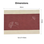 Tafelplacemats – Geweven PVC – Set van 4 – Antislip