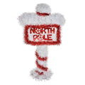 Kerst Tekstbord Sign 20x5x36 cm Rood Wit Kunststof