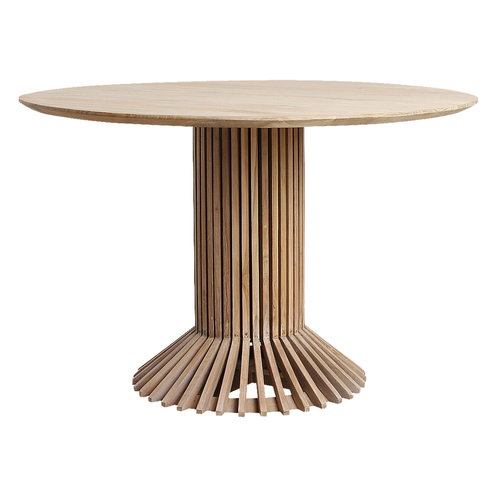 Eiffel teakhouten eettafel rond