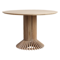 Eiffel teakhouten eettafel rond