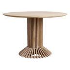 Eiffel teakhouten eettafel rond