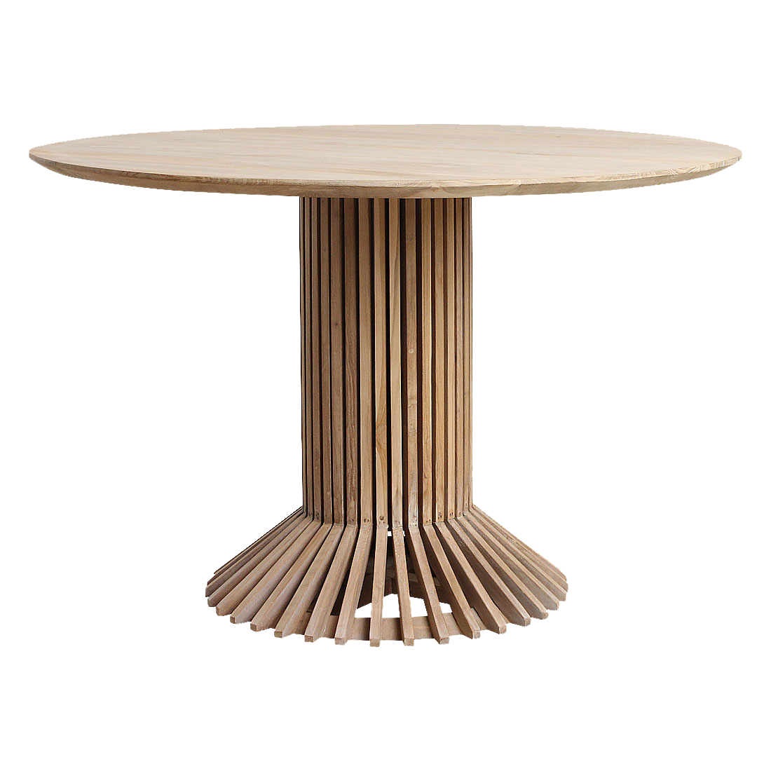 Eiffel teakhouten eettafel rond