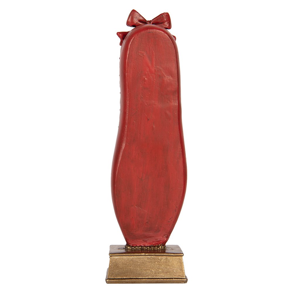 Kerstdecoratie Beeld Notenkraker 6x6x19 cm Rood Kunststof