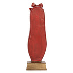 Kerstdecoratie Beeld Notenkraker 6x6x19 cm Rood Kunststof