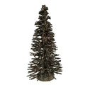 Kerstdecoratie Beeld Kerstboom Ø 14x25 cm Groen Hout
