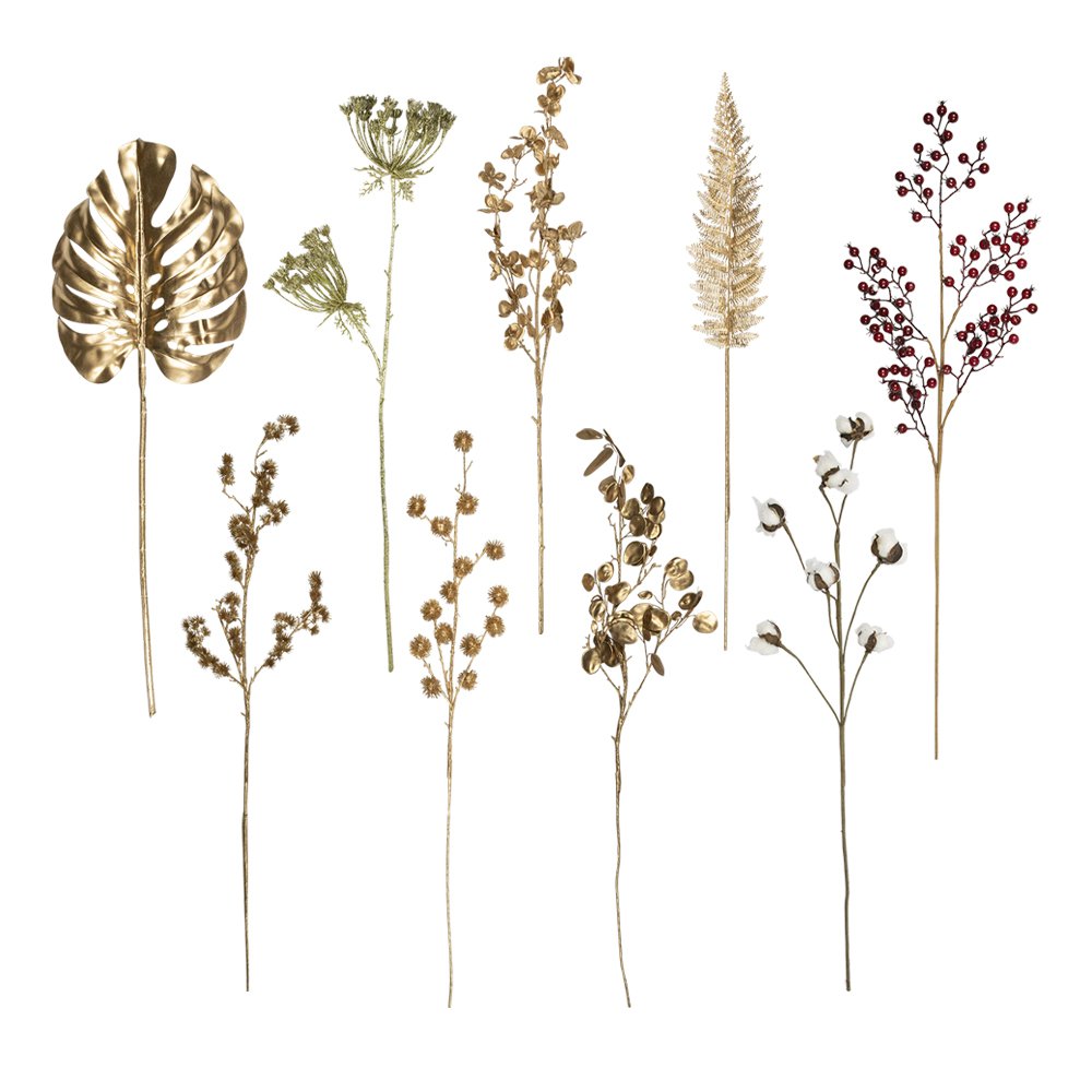 Siertak distel goud champagne 97cm*