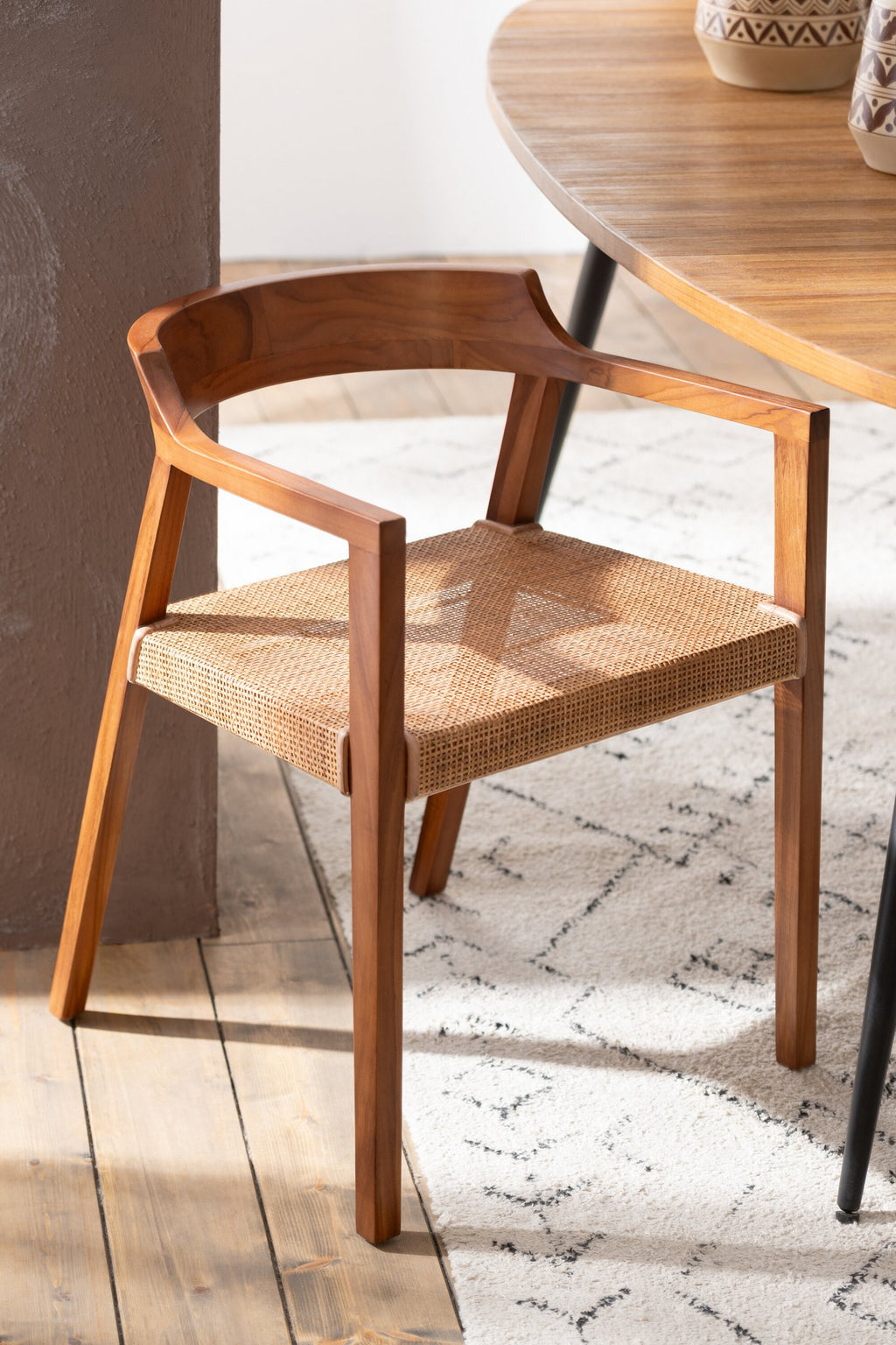 J-Line stoel Emma - hout - bruin