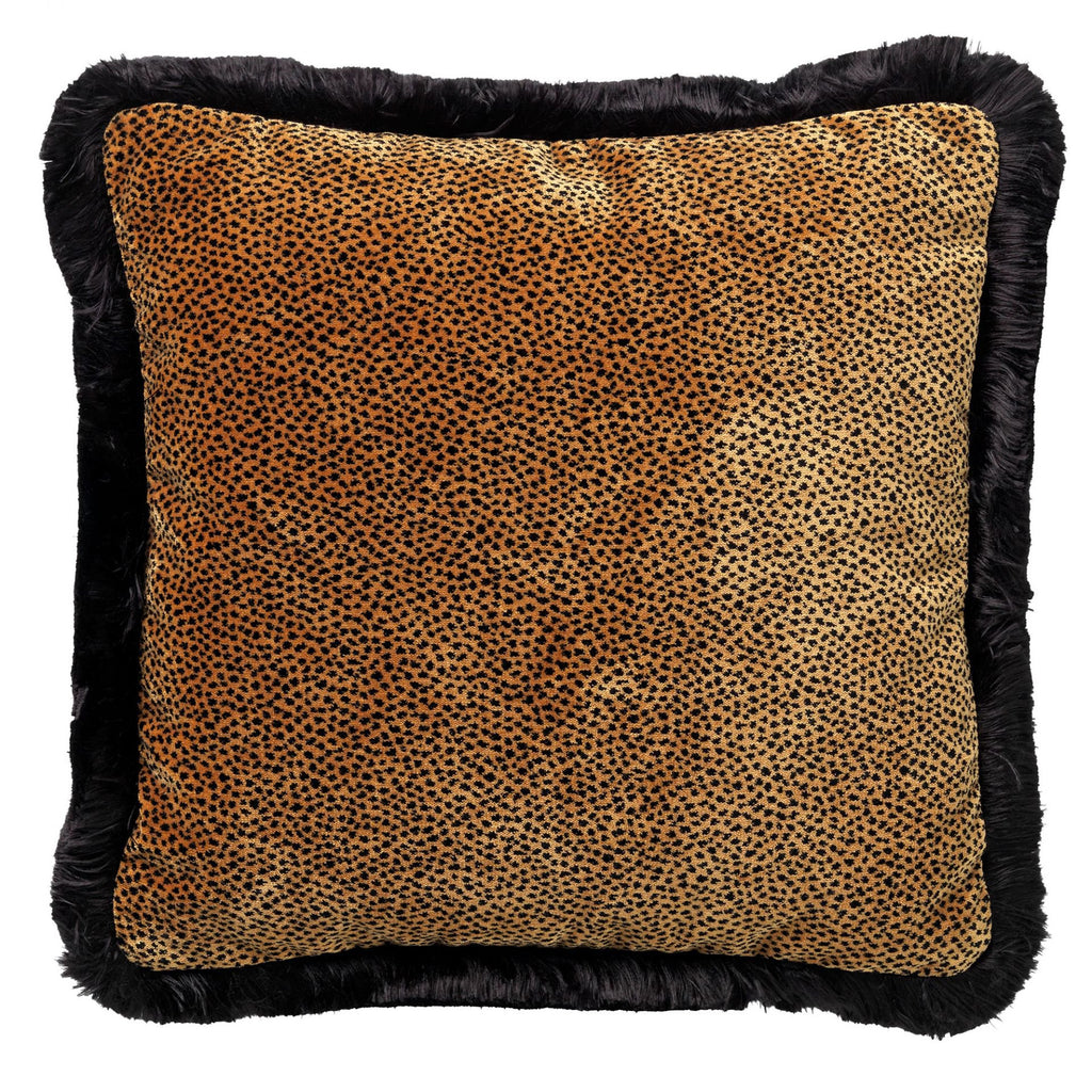 Elisabeth | Kussen | 45x45 cm tabak Brown | Bruin | Velvet | Doten | Hoii | Met luxe binnenkussen