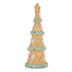 Decoratie Kerstboom Ø 9x25 cm Bruin Kunststof