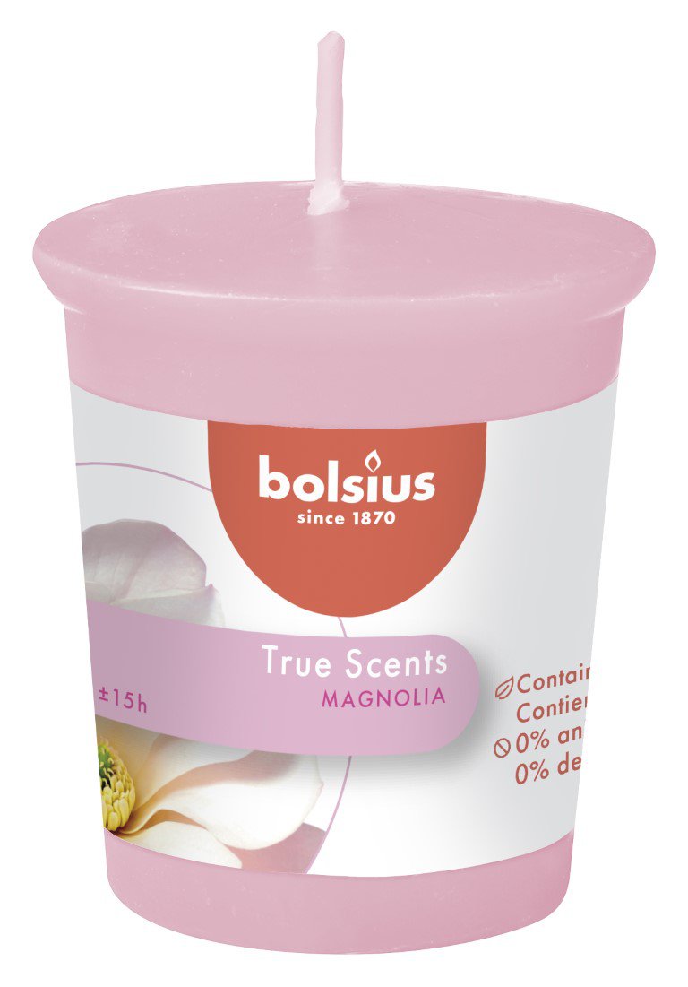 True Scents votive rond 53/45 doos 12 stuks Magnolia