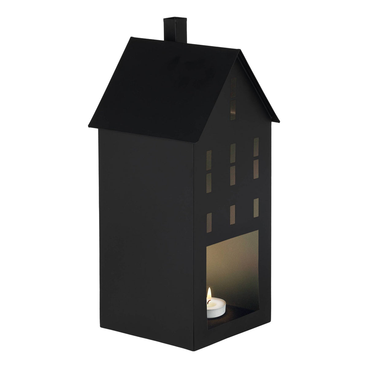 Windlicht Gutapol Zwart 17x16x36 cm