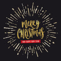 Cadeau kaartje – Merry Christmas –7cm x 7cm - 20 st