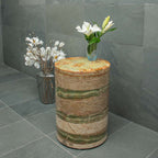 Salontafel Beige Marmer en Groene Onyx