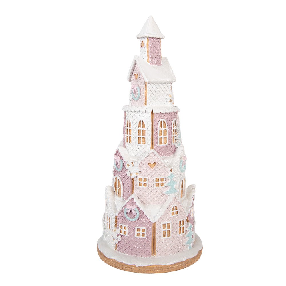 Gingerbread house 26x10x40 cm Bruin Kunststof