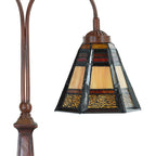 Tiffany Tafellamp 48x19x64 cm Bruin Glas