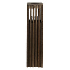 Windlicht 14x14x54 cm Bruin Hout Kaarsenhouder