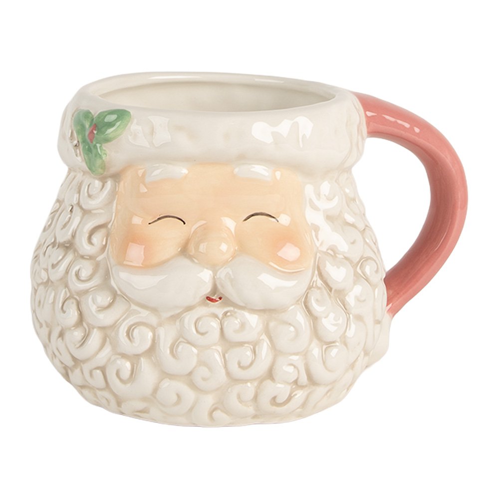 Mok Kerstman 550 ml Wit Keramiek