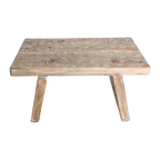 Stool chisseled top natural
